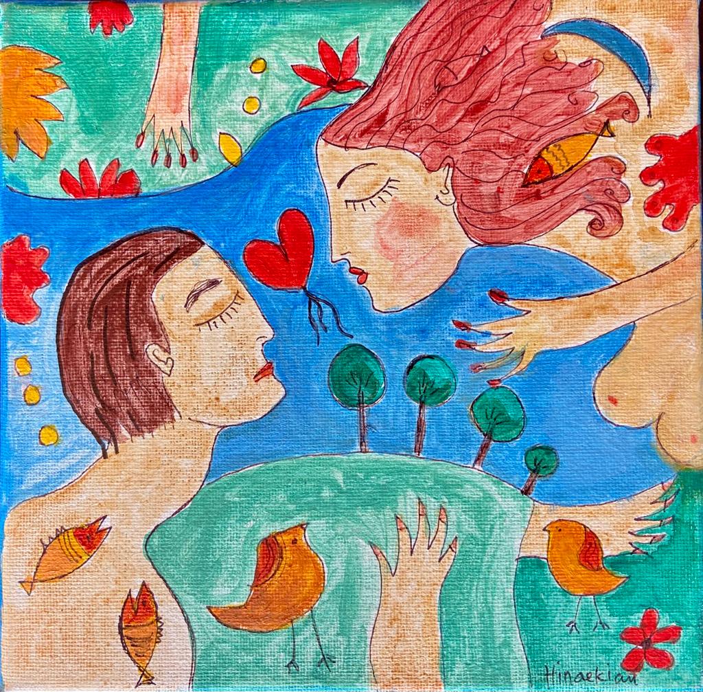 COLORFUL AND PLAYFUL JUST AS LOVE IS - VALENTINE GIFT CARD